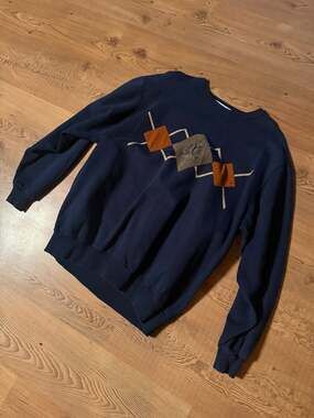 Vintage 90s SDI Lakeview Hills Resort Golf Crewneck Sweatshirt Navy Blue